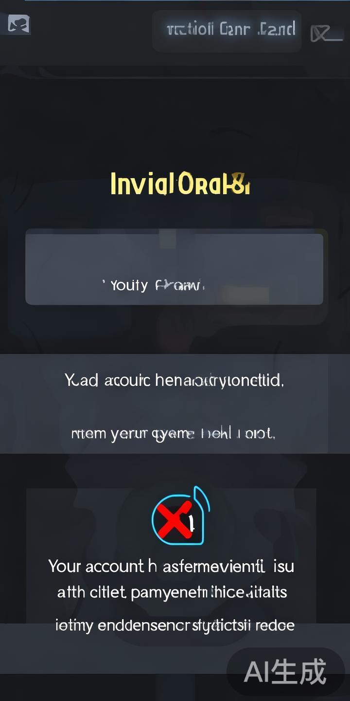 如果用户的账户存在未验证的资料、支付信息有误或者余